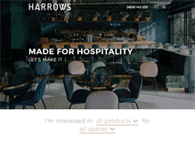 Tablet Screenshot of harrows.co.nz